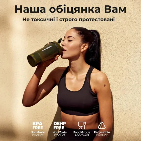 Шейкер спортивний SmartShake Original2 GO One - 800 мл темно синій