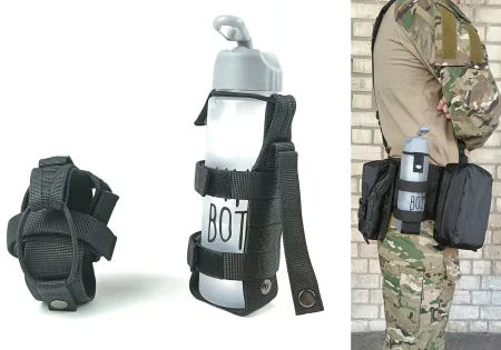 Підсумок під пляшку чорний MOLLE підсумок на розгрузку жилет РПС