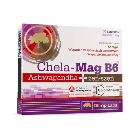 Chela-Mag B6 Ashwagandha + zen-szen - 30 капсул