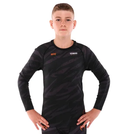 Костюм компресійний дитячий рашгард лонгслів штани та шорти VNM UFC FIGHT WEEK 2XS-L, чорний-сірий 9540B-9640B-V5031 L