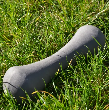 Гантель неопренова PowerPlay 4126 Spartacus - 4 кг. сіра 1 шт.