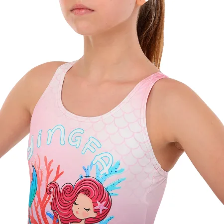 YINGFA Children's One-Piece Swimming Suit Pink-Blue - 6