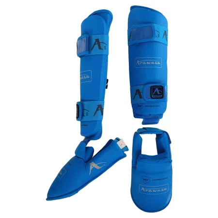 Захист гомілки та стопи для карате Araza BL Replica синій - M