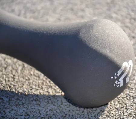 Гантель неопренова PowerPlay 4126 Spartacus - 4 кг. сіра 1 шт.