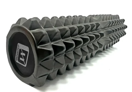 Масажний ролик EasyFit Solid Grid Roller 45 см v.2,2s чорний