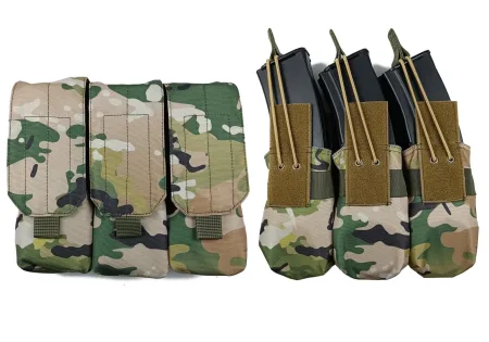 Підсумок під 6 магазінів АК/РПК потрійний мультикам (MOLLE, підсумок на розгрузку, жилет, РПС)