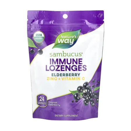 Sambucus Organic Zinc Lozenges - 24 штуки