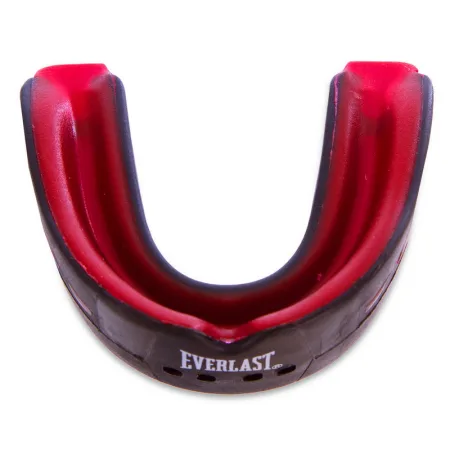 Капа боксерська EVERSHIELD DOUBLE MOUTH GUARD чорно-червона універсальна (оригінал)