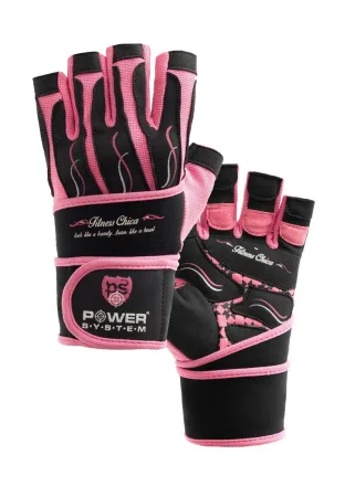 Рукавички для фітнесу Power System PS-2710 Fitness Chica жіночі Pink - XS