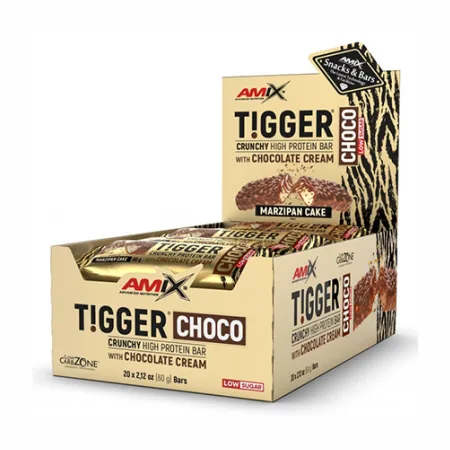 Tigger Zero Choco Protein Bar - 20x60 г марципановий торт