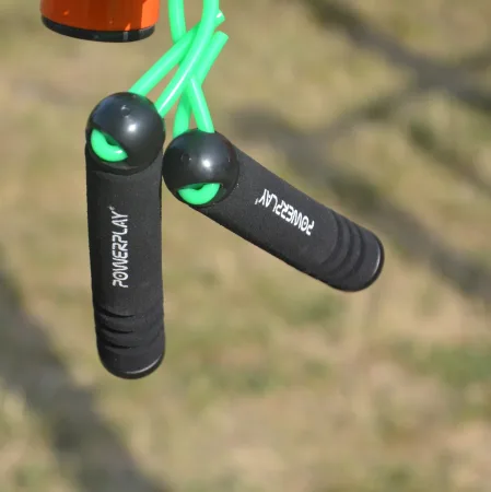 Скакалка PowerPlay 4205 класичний Plus Jump Rope зелена 2,7 m.