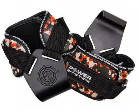 Гаки для тяги на зап'ястя Power System PS-3370 Hooks Camo Black/Red - L