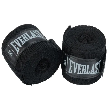 Бинти боксерські Everlast CORE HANDWRAPS 120X2 чорний універсальні 120 дюймів (304,8 см) (оригінал) P00003243