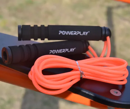 Скакалка PowerPlay 4205 класичний Plus Jump Rope помаранчева 2,7 m.