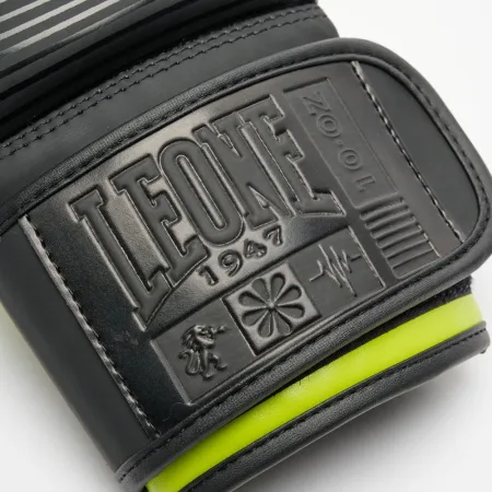 Боксерські рукавиці Leone GN313 WAVES Black 16 унцій (капу в комплекті)