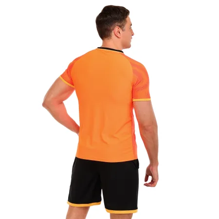 Форма футбольна комплект LIDONG Оранжево-чорний 4XS-2XL XL
