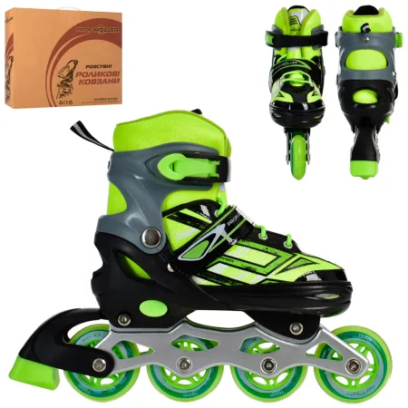 Ролики Profi Roller A 4144-M-GR розмір 35-38 зелений