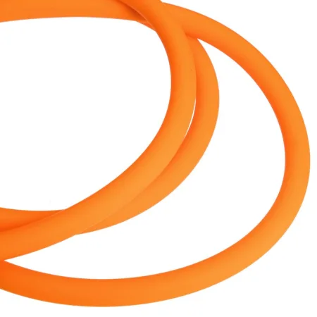 Еспандер трубчастий для фітнесу з карабіном 5,5х9х1200 мм навантаження 7 кг помаранчевий