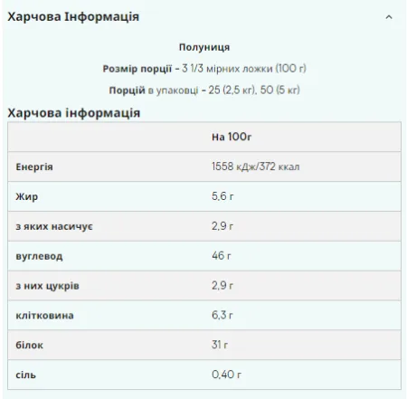 Impact Weight Gainer V2 - 2,5 кг полуниця - крем