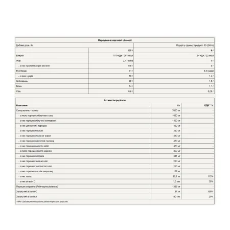 Super Green Complex - 240 г Без смаку