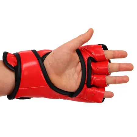 Рукавички для змішаних єдиноборств EVL MMA S - червоний