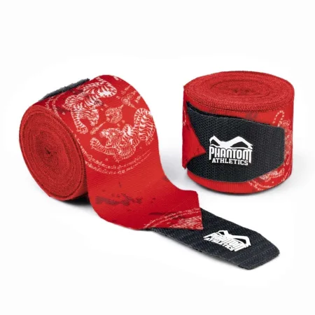 Бинти для боксу Phantom Muay Thai Red 400cm. (4 м.)