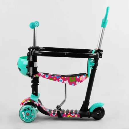 Самокат 5в1 Best Scooter - бірюзовий/рожевий