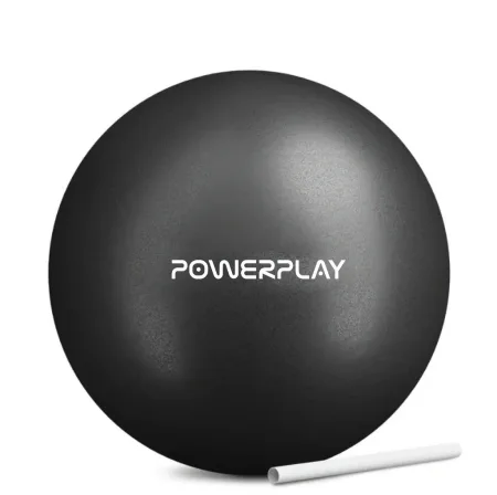 М'яч для пілатесу, йоги та реабілітації PowerPlay PP_4415 Body Shape Ball 22 см чорний