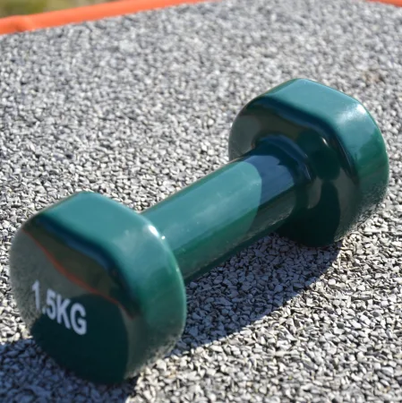 Гантель вінілова PowerPlay 4125 Achilles - 1,5 кг. зелена 1 шт.