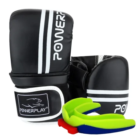 Снарядні рукавиці PowerPlay 3025 чорно-білі S