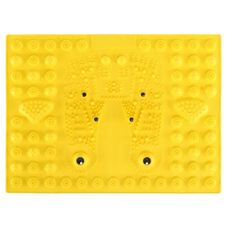 Килимок ортопедичний масажний з магнітами жовтий