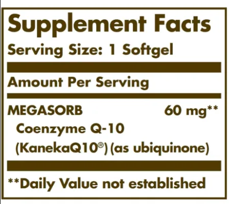 Megasorb CoQ-10 60 мг - 120 софтгель
