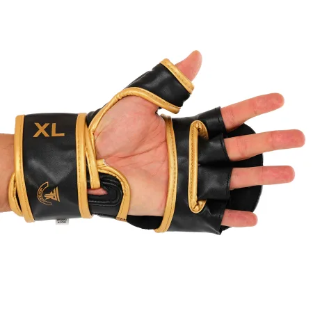 Рукавички краби спарингові для MMA FISTRAGE чорний-золотий XL