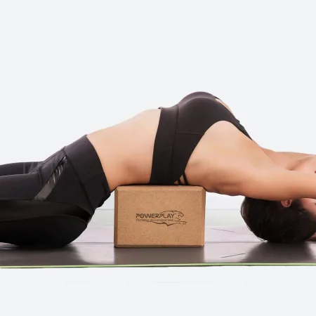Блоки для йоги 2шт. PowerPlay PP_4006 из пробкового дерева Cork Yoga Block (пара)