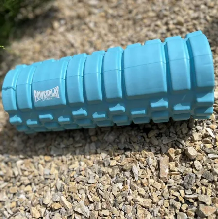 Масажний ролик (роллер) PowerPlay 4025 Massage Roller синій 33x14 см