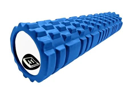 Масажний ролер EasyFit Grid Roller 60 см v.3,1 синій
