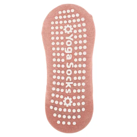 Шкарпетки для йоги та пілатесу із закритими пальцями розмір 36-41 ніжно рожевий