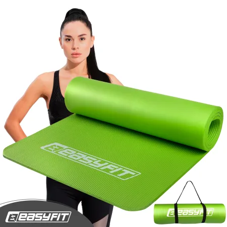 Килимок для фітнесу та йоги EasyFit NBR 10 мм зелений