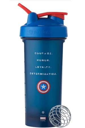 Шейкер спортивний BlenderBottle Classic Loop PRO 820 мл Marvel Capitan Amerika (600557)