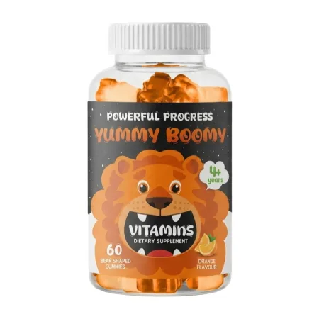 Yummy Boomy Vitamins for Kids - 60 shaped жуйок, апельсин