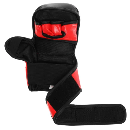 Рукавички для змішаних єдиноборств EVL MMA M - Червоний-Чорний