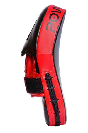 Лапи боксерські PowerPlay 3051 чорно червоні PU [пара]