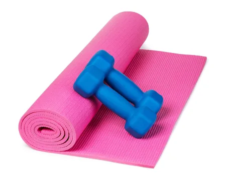 Килимок для йоги та фітнесу Power System PS-4014 PVC Fitness Yoga Mat рожевий 173x61x0,6