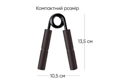 Кистьовий еспандер EasyFit Hand Grip PRO 159 кг чорний