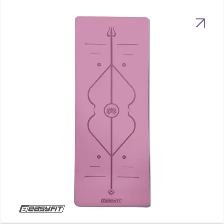 EasyFit Pro Professional Yoga Mat Rubber 5 mm Pink