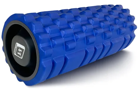 Масажний ролик EasyFit Grid Roller 33 см v.1,1 міцний масажер синій