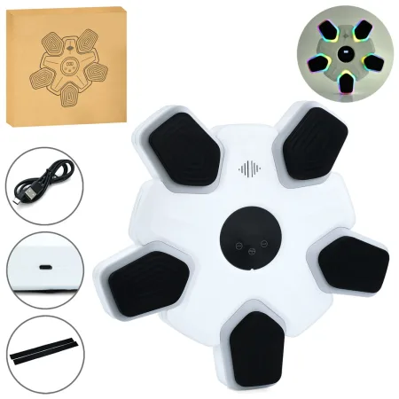 Боксерський тренажер електронні, настінний з дисплеєм та музичні колонки - 47 x 46 x 5 см