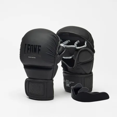 Рукавиці греплінгові для ММА Leone BLACK Edition M (капа в комплекті)