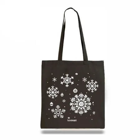 Екошопер BookOpt BK4041 сніжинки чорний