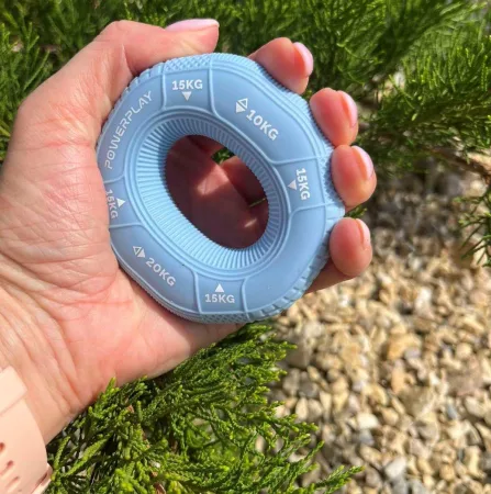 Еспандер кистьовий силіконовий PowerPlay PP-4331 Hand Grip Light 10-15-20 кг. блакитний